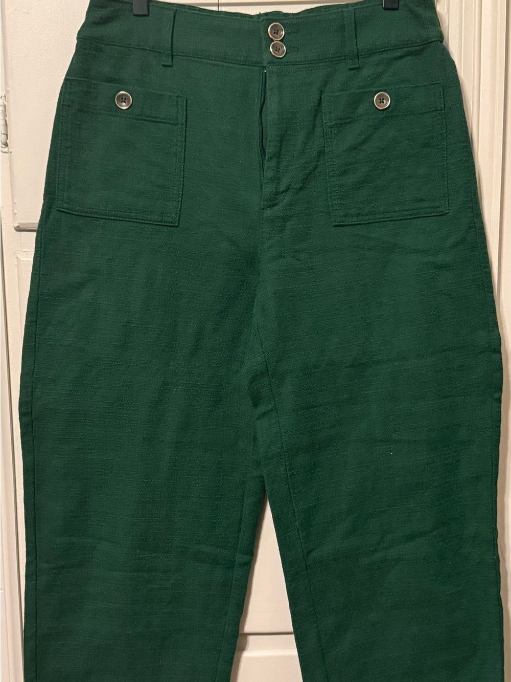 Chicos Women’s Green Casual Button-Front pants